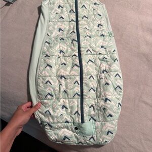 Ergopouch Mint Green Baby Sleep Sack with Chevron Pattern